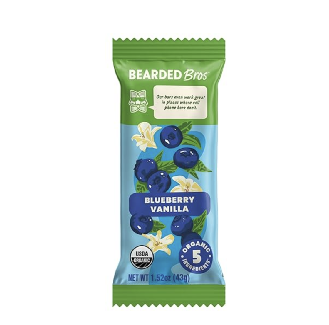 Image of a high-protein vegan snack, Bearded Bros protein bars with 5 simple whole food ingredients